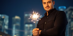 Man launching a business without a degree.