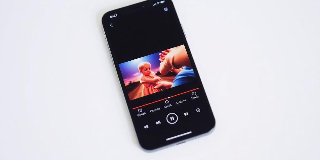 iPhone screen displaying video editing tools.