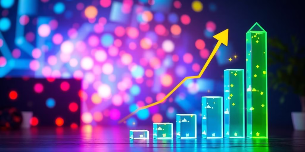 Affiliate marketing success with growth visuals.